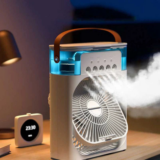 5-in-1 Mini Air Cooler & Humidifier with LED & Aroma Function (Type-C Powered)